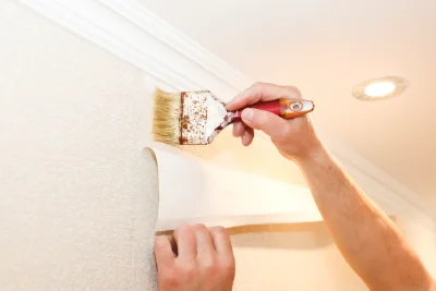 Pose de papier peint à Montclus — revêtements muraux et toiles de verre